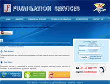 Tablet Screenshot of fumigationservice.com